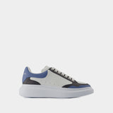 Retro Oversized Sneakers - Alexander McQueen - Leather - Blue