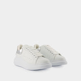 Oversized Sneakers - Alexander McQueen - Leather - White/Silver