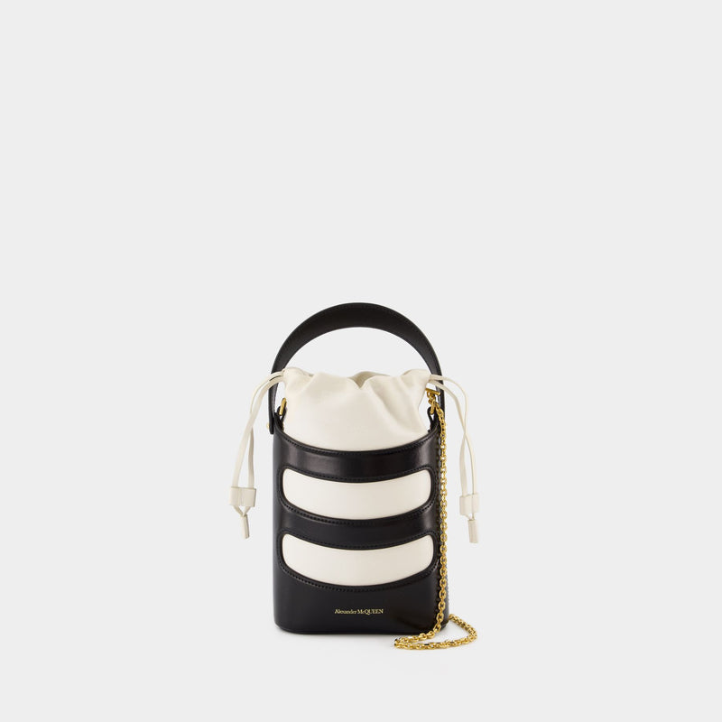 The Rise Mini Crossbody - Alexander McQueen - Leather - Black