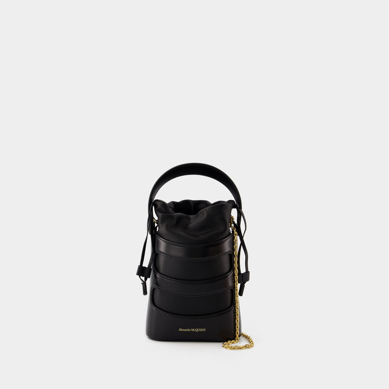 The Rise Mini Crossbody - Alexander McQueen - Leather - Black