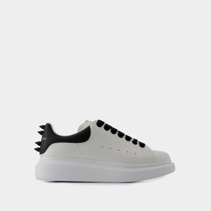 Oversized Sneakers - Alexander McQueen - Leather - White/Black