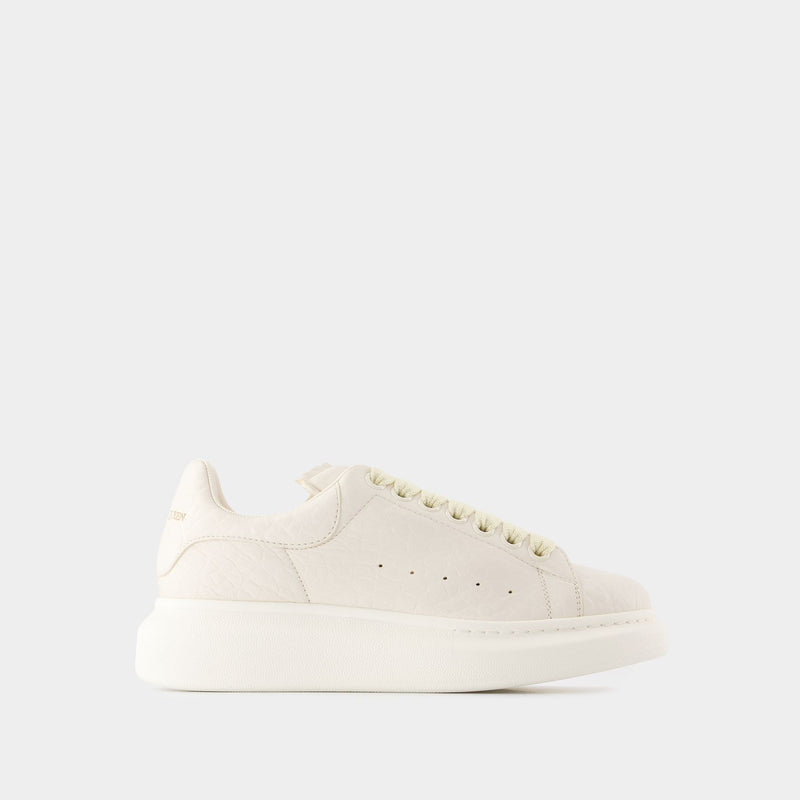 Oversized Sneakers - Alexander McQueen - Leather - White