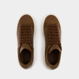 Oversized Sneakers - Alexander McQueen - Leather - Khaki