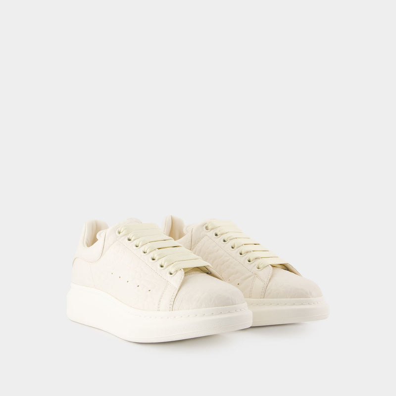 Oversized Sneakers - Alexander McQueen - Leather - White