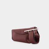 Sling Crossbody - Alexander McQueen - Leather - Burgundy/Silver