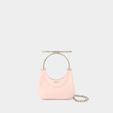 Mini Cross Bar Purse - Alexander McQueen - Leather - Pink