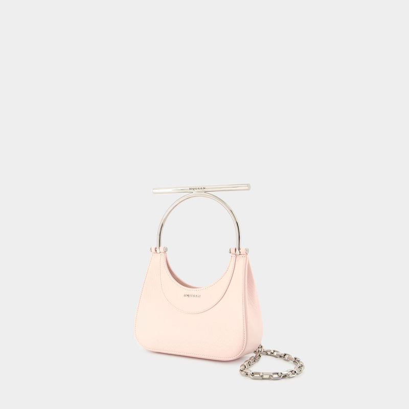 Mini Cross Bar Purse - Alexander McQueen - Leather - Pink