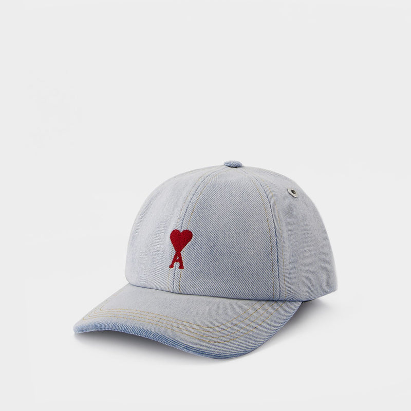 Red Adc Cap - AMI Paris - Cotton - Blue