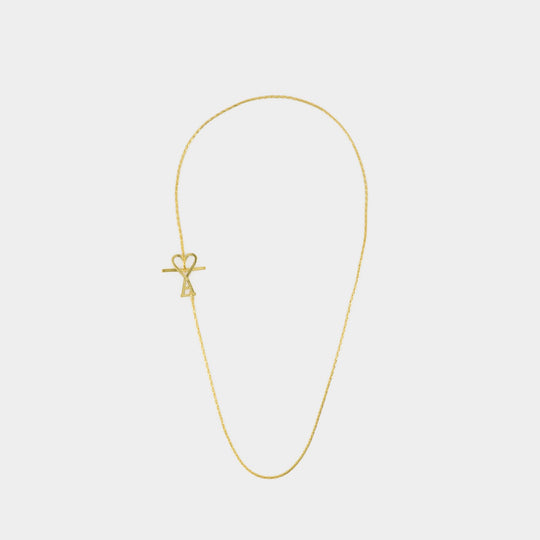 Adc 2 In 1 Chain Necklace - AMI Paris - Metal - Gold