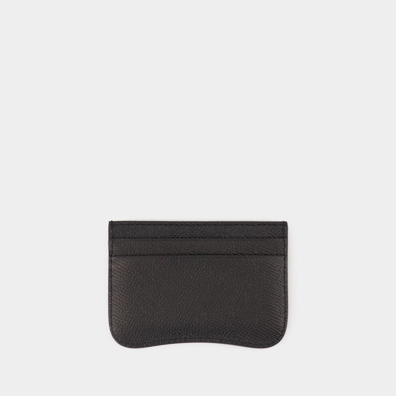 Paris Paris Card Holder - AMI Paris - Leather - Black