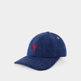 Red Adc Cap - AMI Paris - Cotton - Blue