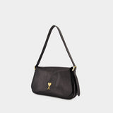 Paname Shoulder Bag - AMI Paris - Leather - Black