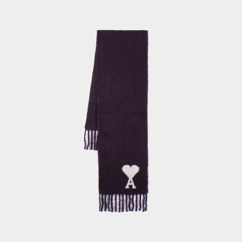 Adc Oversize Scarf - AMI Paris - Wool - Purple