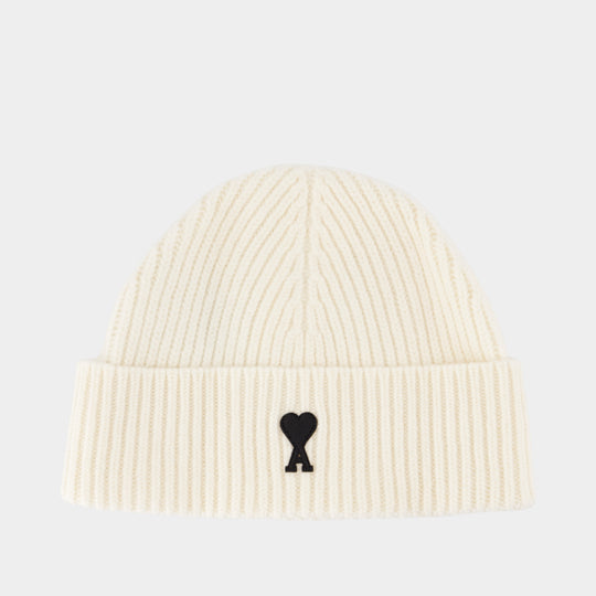 Adc Beanie - AMI Paris - Wool - White