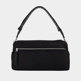 Marcel Large Shoulder Bag - AMI Paris - Nylon - Black