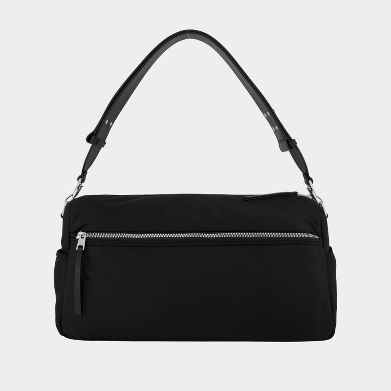 Marcel Large Shoulder Bag - AMI Paris - Nylon - Black