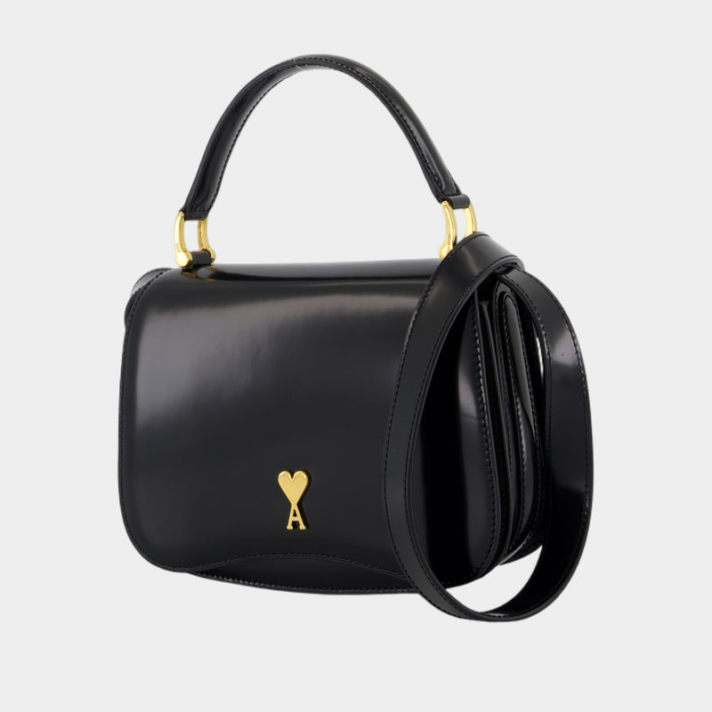 Paris Paris Purse - AMI Paris - Leather - Black