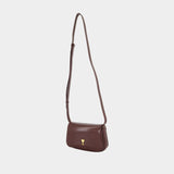 Paris Paris Crossbody - AMI Paris - Leather - Burgundy