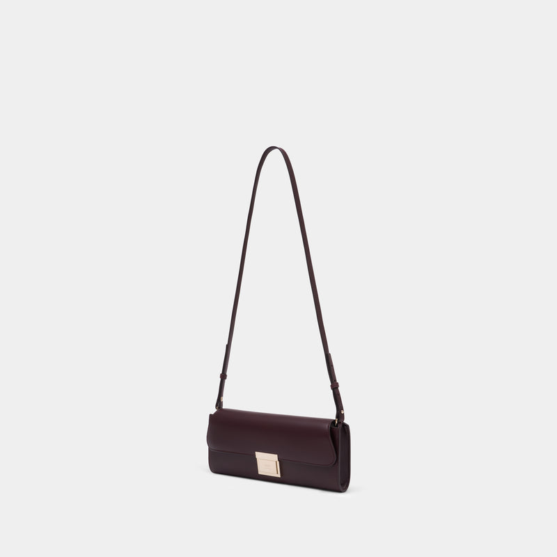 Mimi Crossbody - AMI Paris - Leather - Burgundy