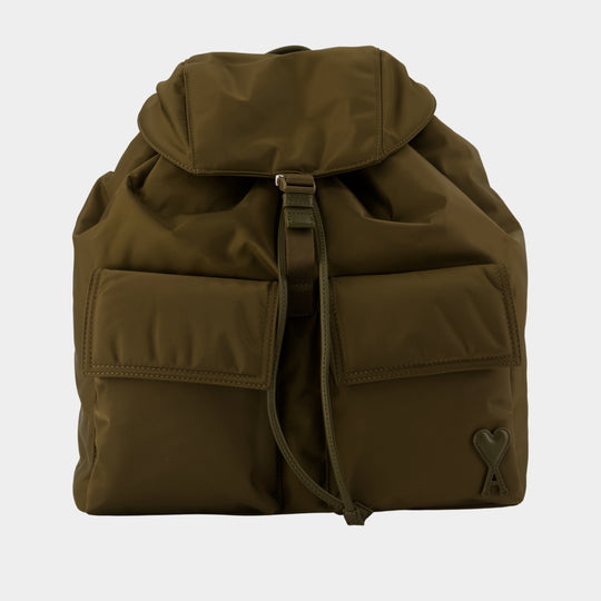Marcel Rucksack - AMI Paris - Nylon - Khaki
