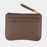 Paris Paris Zipped Card Holder - AMI Paris - Leather - Brown