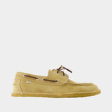 Boat Loaffers - AMI Paris - Leather - Beige