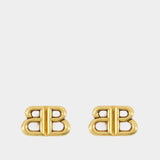 Monaco Stud Xs Earrings - Balenciaga - Synthetic - Gold