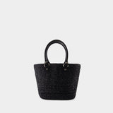 Le Cagole Panier M Shoulder Bag - Balenciaga - Nylon - Black