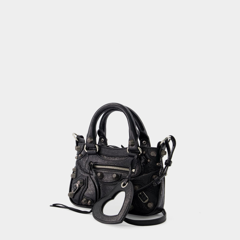 Neo Cagole Tote Mini Crossbody - Balenciaga - Leather - Black