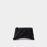 Crush Chain S Shoulder Bag - Balenciaga - Leather - Black