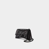 Crush Chain S Shoulder Bag - Balenciaga - Leather - Black