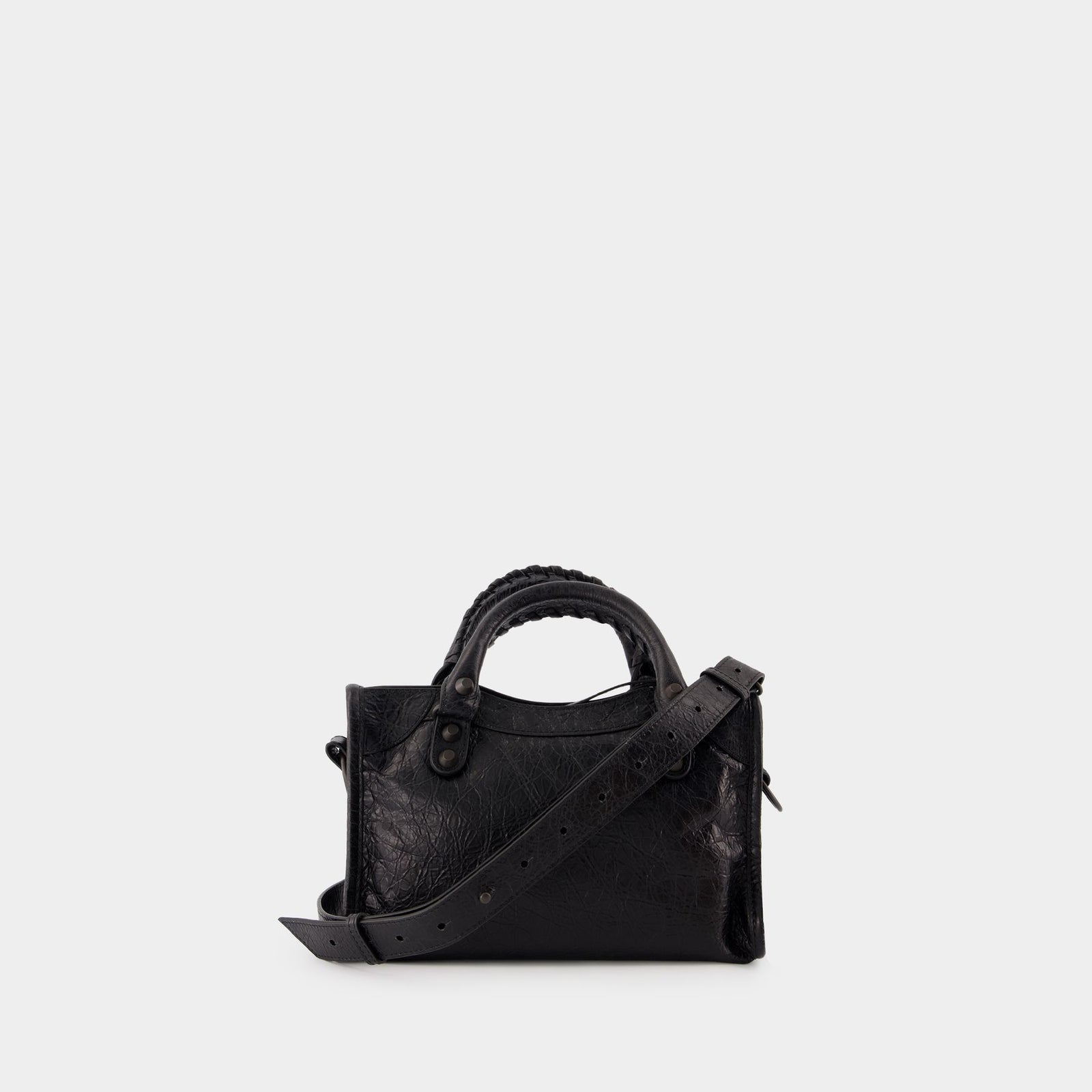 Le City Mini Purse Balenciaga Leather Black