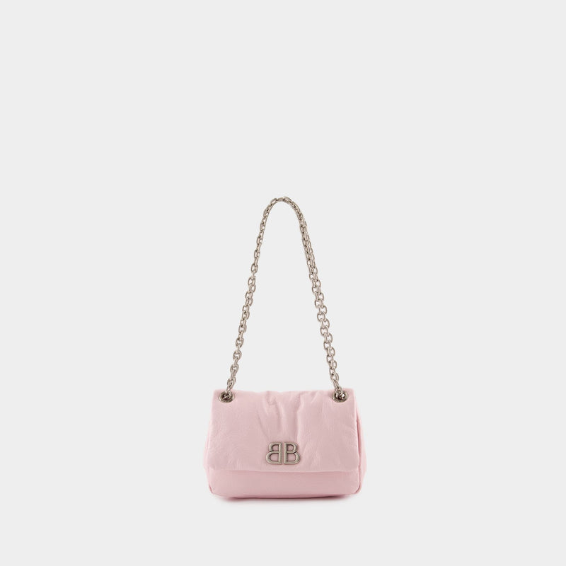 Monaco Mini Shoulder Bag - Balenciaga - Leather - Pink