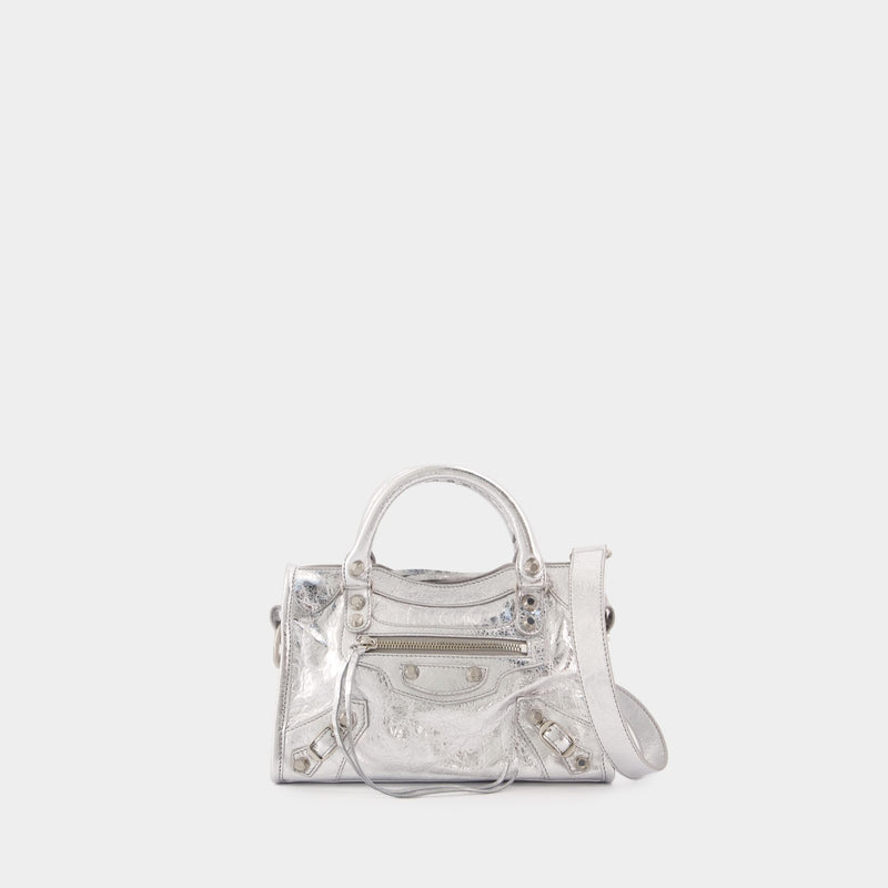 Le City Mini Purse - Balenciaga - Leather - Silver