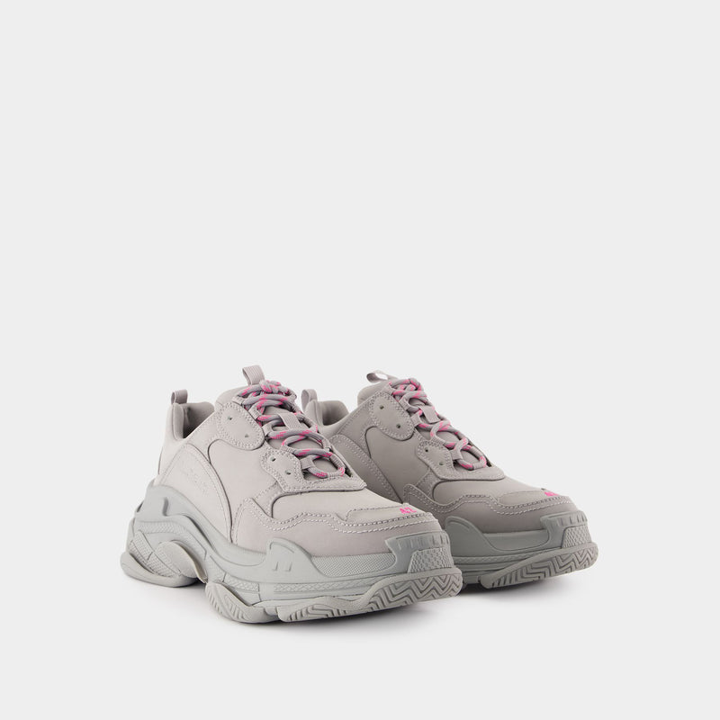 Triple S Sneakers - Balenciaga - Synthetic - Grey