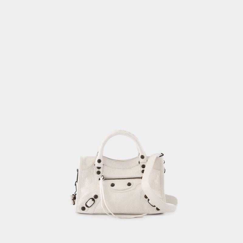 Le City Mini Purse - Balenciaga - Leather - White