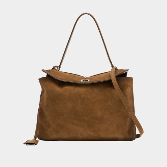 Rodeo Top Handle Bag M - Balenciaga - Leather - Brown