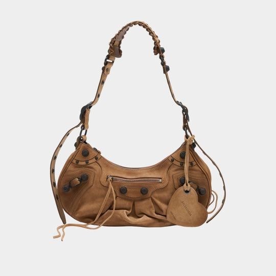 Le Cagole Crossbody S - Balenciaga - Leather - Brown