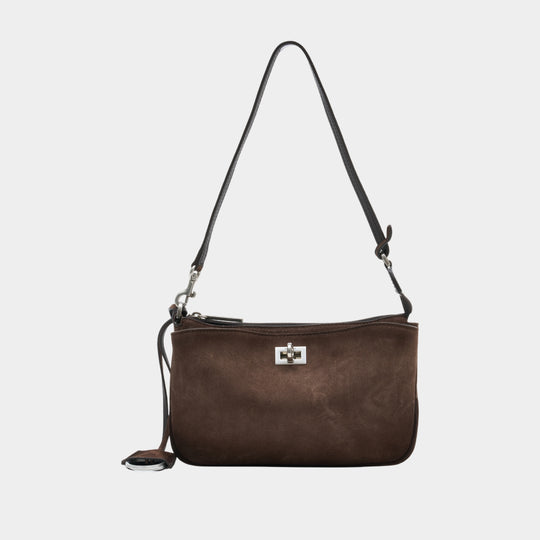 Rodeo Sling Shoulder Bag - Balenciaga - Leather - Brown