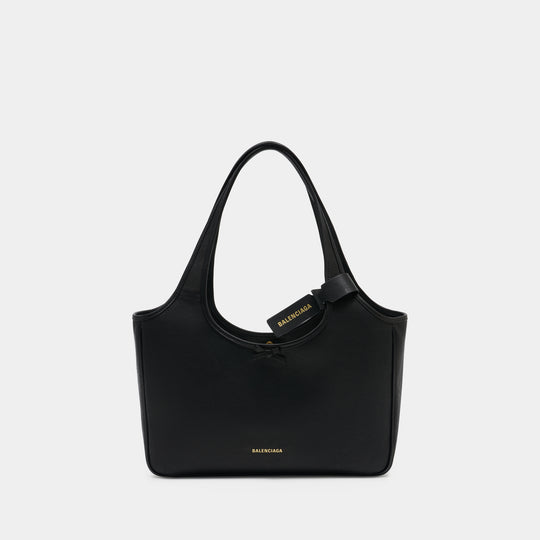 Lau East West Shoulder Bag S - Balenciaga - Leather - Black