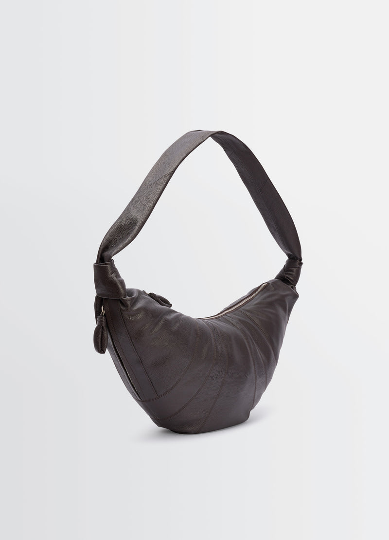 Large Croissant Crossbody bag - Lemaire - Leather - Chocolate