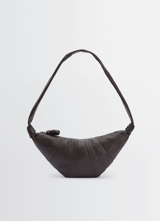 Medium Croissant Crossbody - Lemaire - Leather - Chocolate