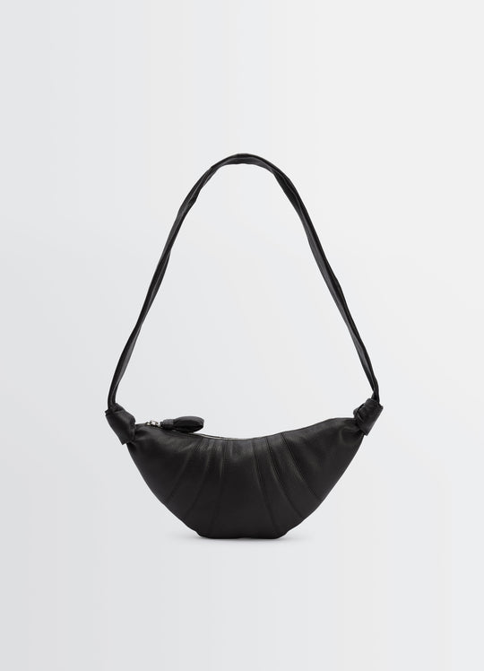 Small Croissant Crossbody - Lemaire - Leather - Black