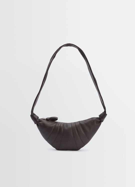 Small Croissant Crossbody bag - Lemaire - Leather - Chocolate