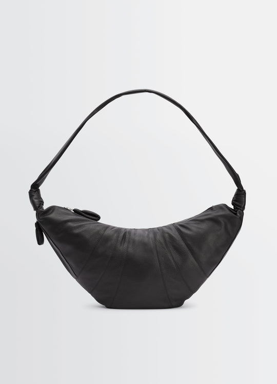 Large Croissant Crossbody - Lemaire - Leather - Black