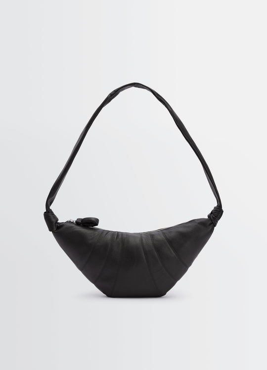Medium Croissant Crossbody - Lemaire - Leather - Black