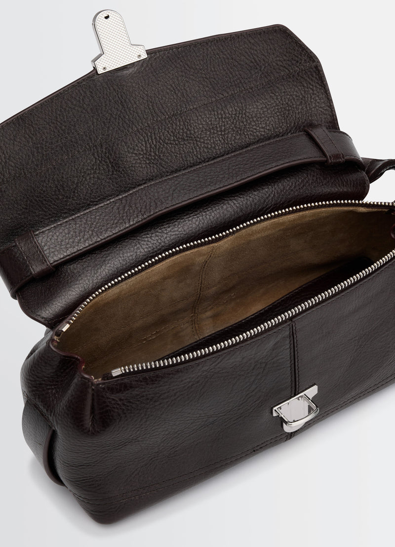 Small Gear Bag - Lemaire - Synthetic Leather - Espresso