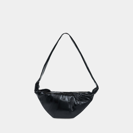Medium Croissant Shoulder Bag - Lemaire - Cotton - Black