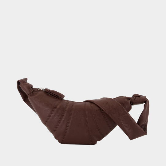 Small Croissant Crossbody - Lemaire - Leather - Brown