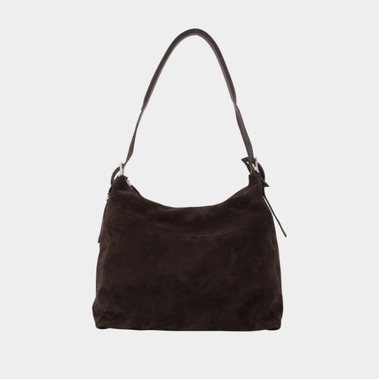 Belted Hobo Shoulder Bag - Lemaire - Leather - Brown